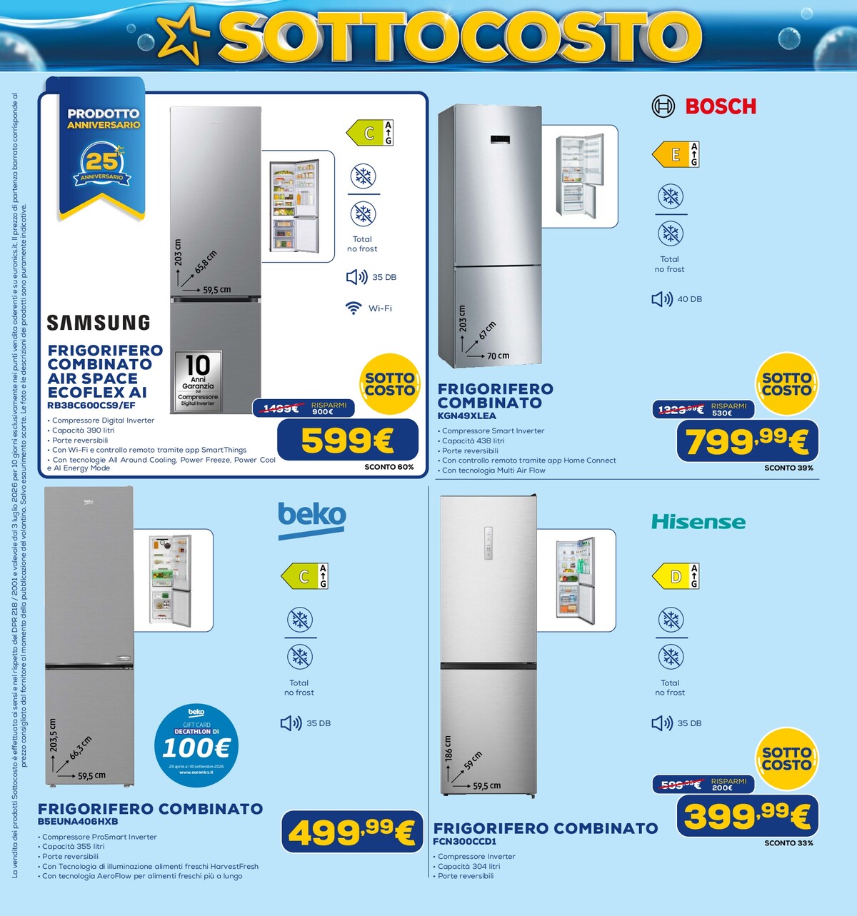 euronics - Volantino attuale di Euronics - Sottocosto valido dal venerdì 03/07/2026 al mercoledì 15/07/2026 - page: 9