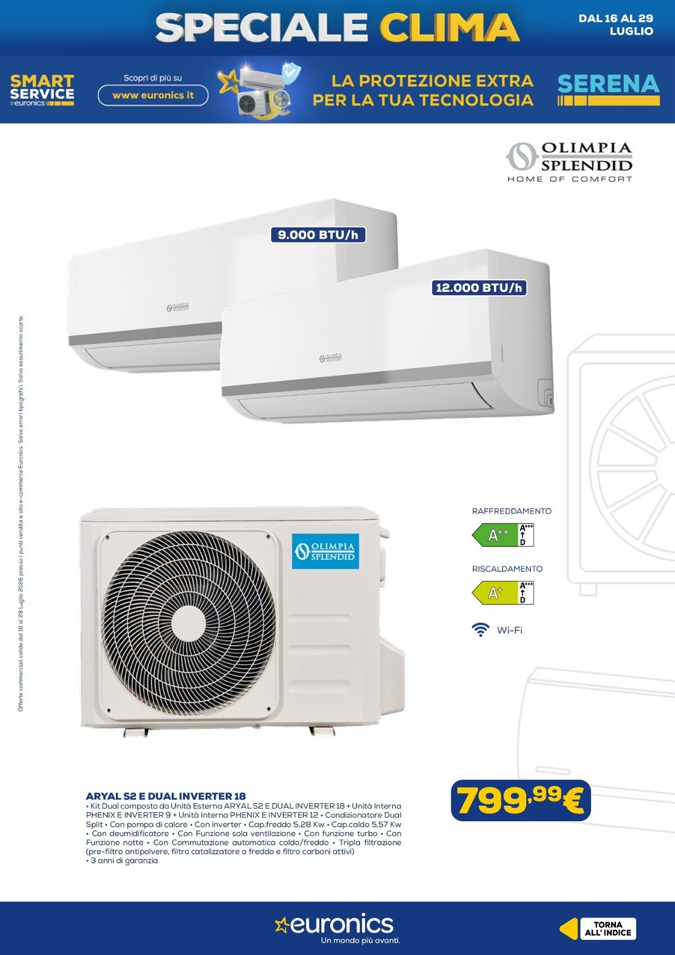 euronics - Volantino attuale di Euronics - Speciale Clima valido dal giovedì 16/07/2026 al mercoledì 29/07/2026 - page: 10