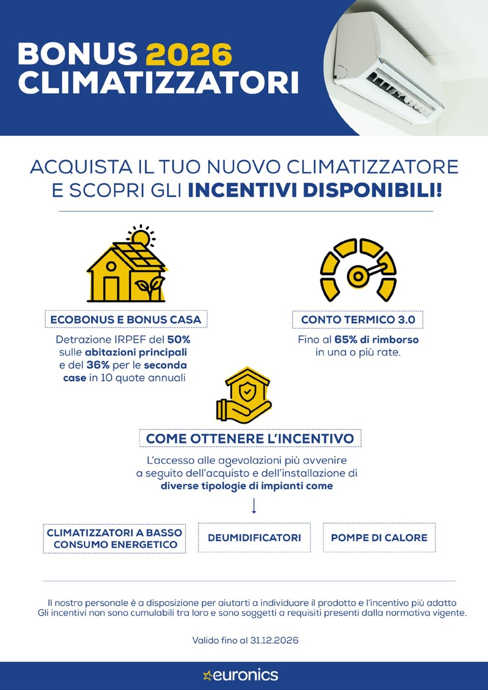 euronics - Volantino attuale di Euronics - Speciale Clima valido dal giovedì 16/07/2026 al mercoledì 29/07/2026 - page: 2