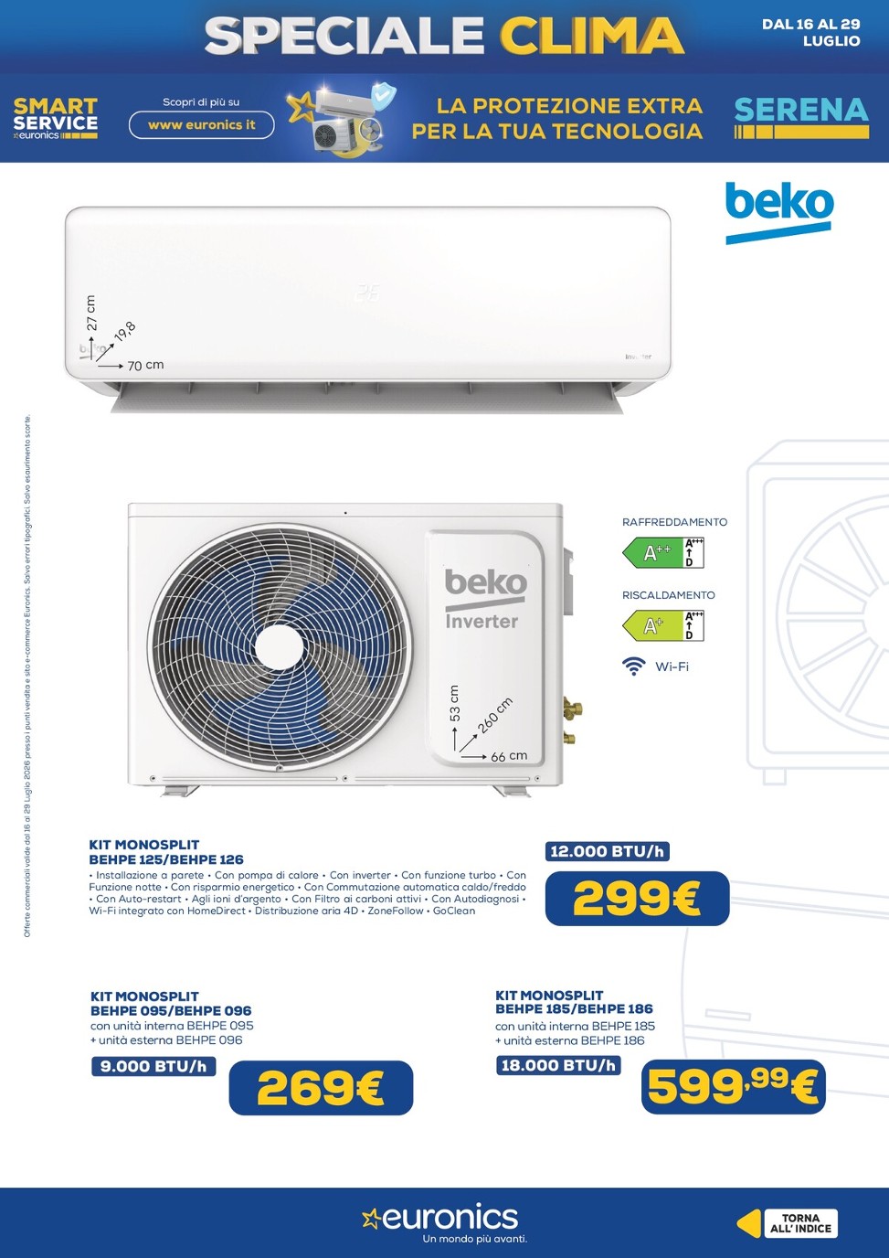 euronics - Volantino attuale di Euronics - Speciale Clima valido dal giovedì 16/07/2026 al mercoledì 29/07/2026 - page: 3