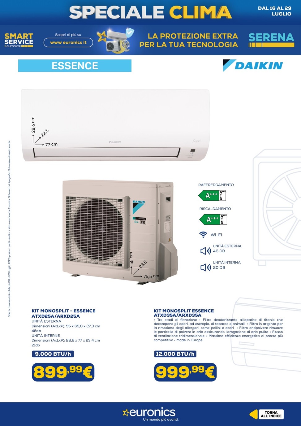 euronics - Volantino attuale di Euronics - Speciale Clima valido dal giovedì 16/07/2026 al mercoledì 29/07/2026 - page: 4