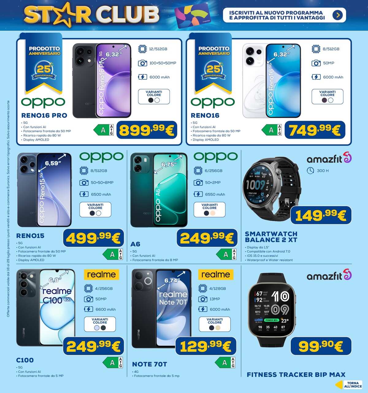 euronics - Volantino attuale di Euronics - Star Club valido dal giovedì 16/07/2026 al mercoledì 29/07/2026 - page: 8
