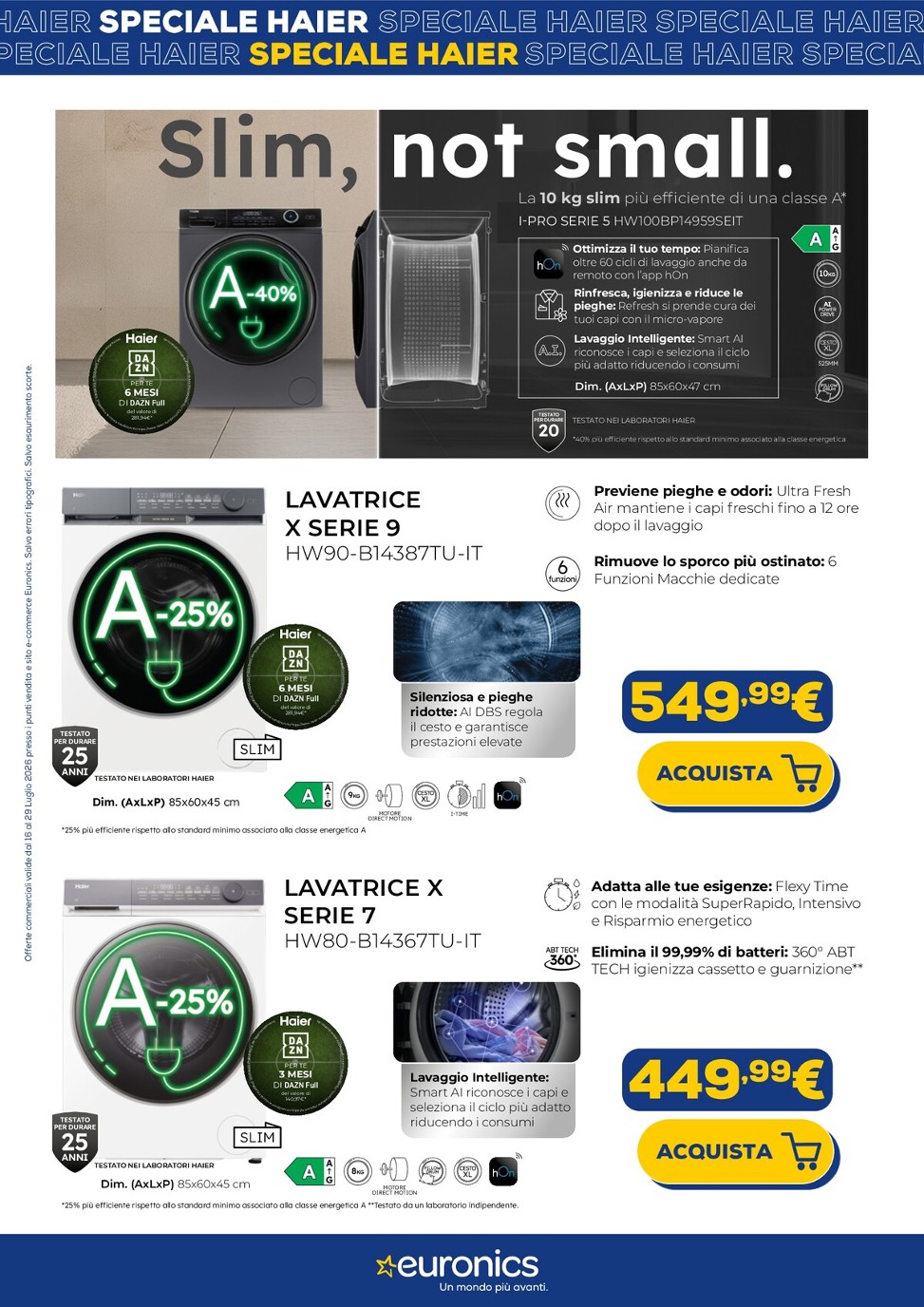 euronics - Volantino attuale di Euronics - Speciale Haier valido dal giovedì 16/07/2026 al mercoledì 29/07/2026 - page: 3