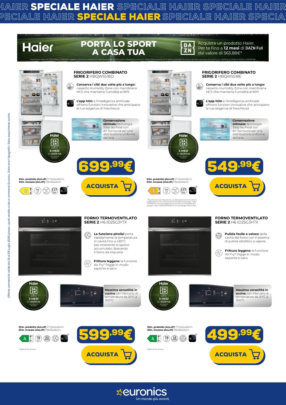 euronics - Volantino attuale di Euronics - Speciale Haier valido dal giovedì 16/07/2026 al mercoledì 29/07/2026 - page: 8
