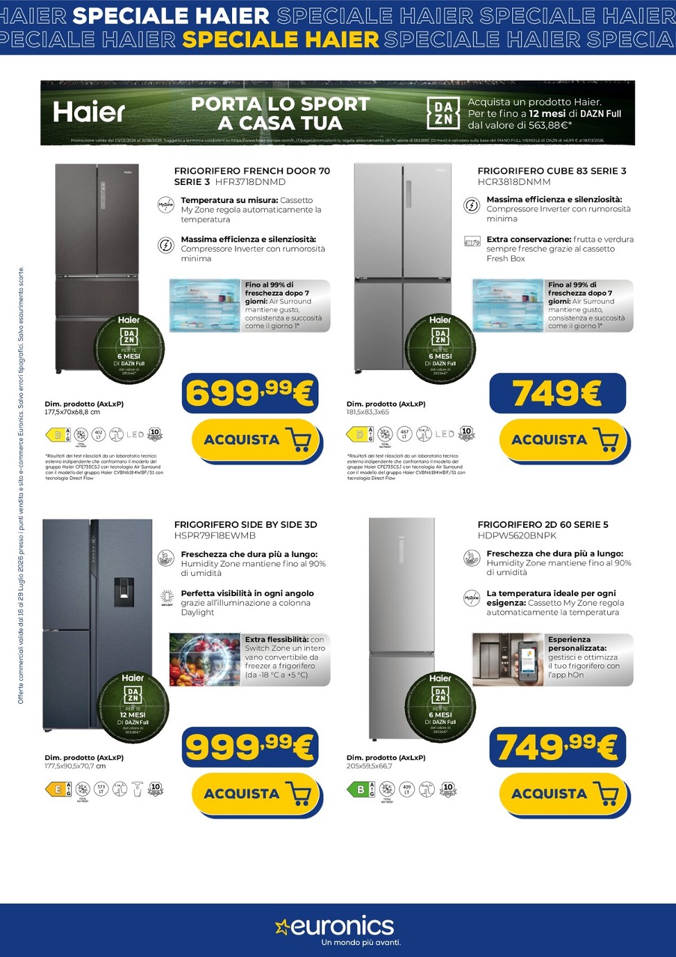 euronics - Volantino attuale di Euronics - Speciale Haier valido dal giovedì 16/07/2026 al mercoledì 29/07/2026 - page: 6