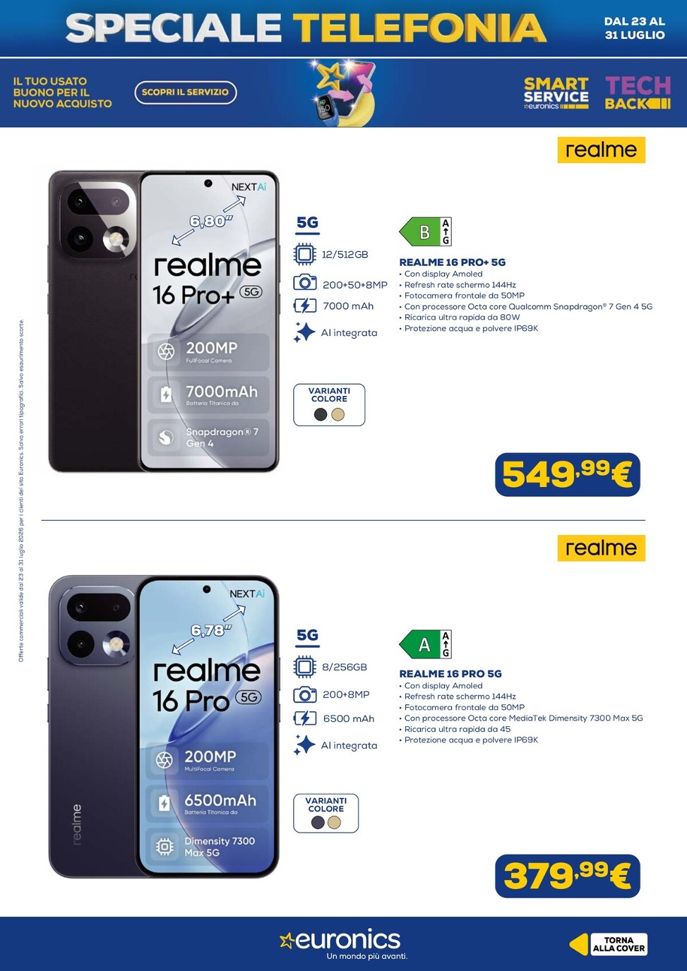 euronics - Volantino attuale di Euronics - Speciale Telefonia valido dal giovedì 23/07/2026 al venerdì 31/07/2026 - page: 8