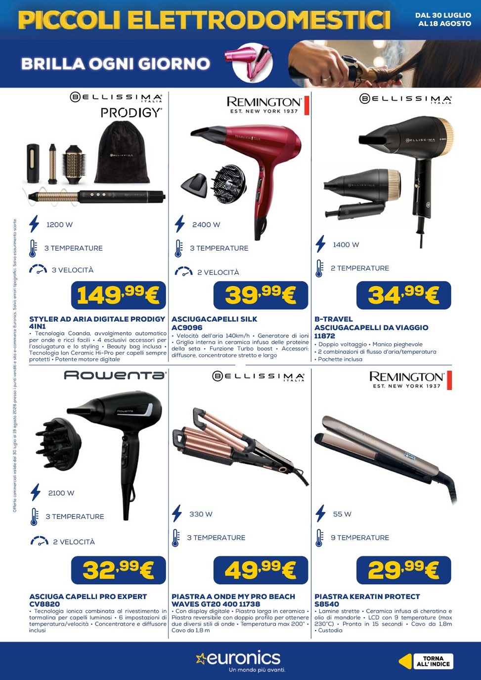 euronics - Volantino attuale di Euronics valido dal giovedì 30/07/2026 al mercoledì 19/08/2026 - page: 23