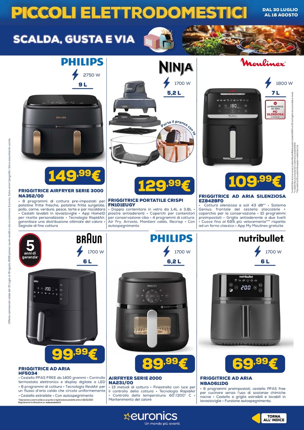 euronics - Volantino attuale di Euronics valido dal giovedì 30/07/2026 al mercoledì 19/08/2026 - page: 12