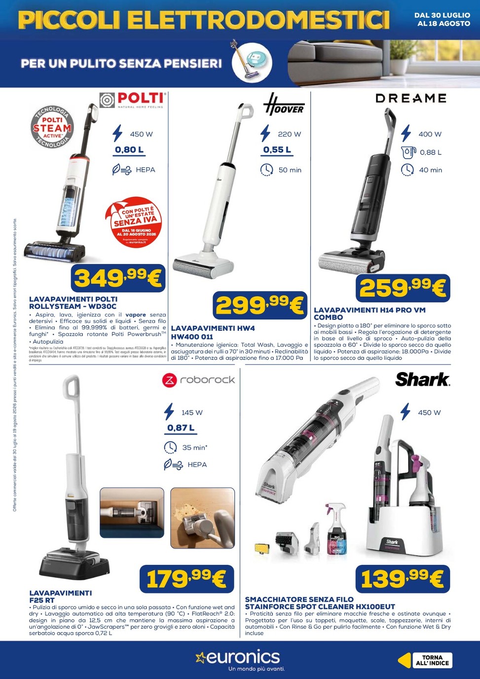 euronics - Volantino attuale di Euronics valido dal giovedì 30/07/2026 al mercoledì 19/08/2026 - page: 6