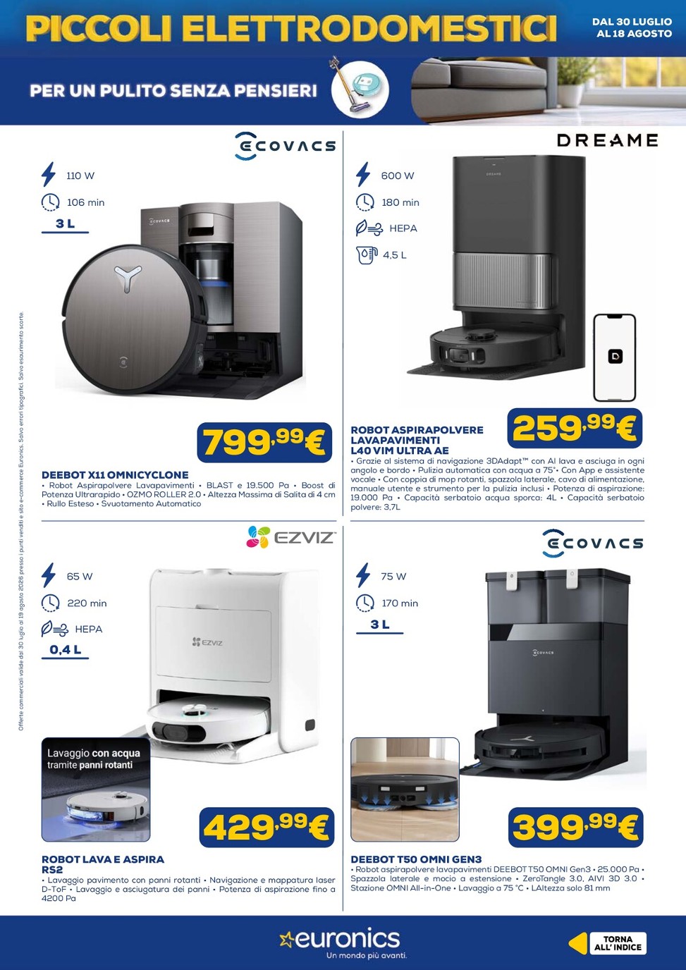 euronics - Volantino attuale di Euronics valido dal giovedì 30/07/2026 al mercoledì 19/08/2026 - page: 8
