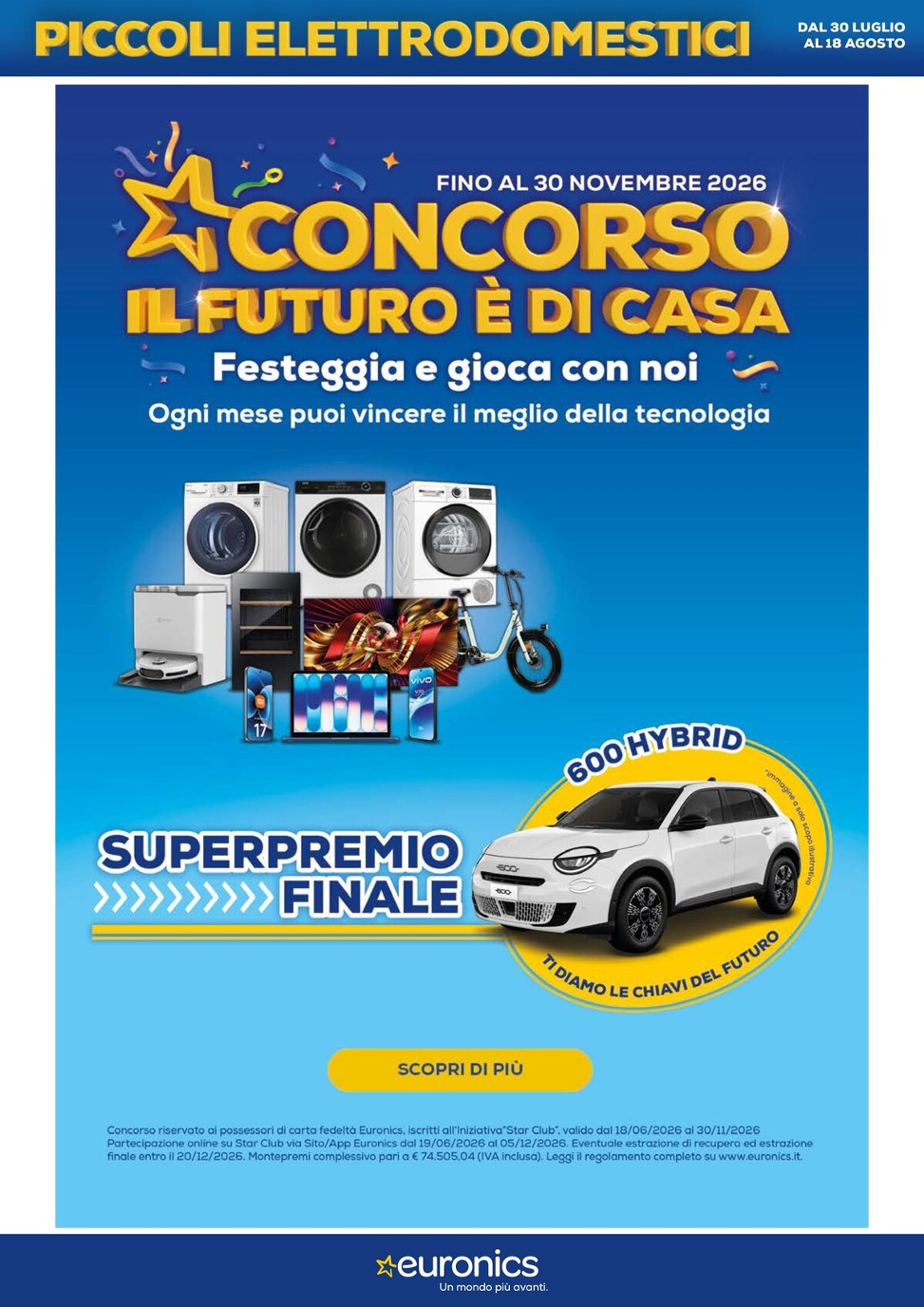 euronics - Volantino attuale di Euronics valido dal giovedì 30/07/2026 al mercoledì 19/08/2026 - page: 2