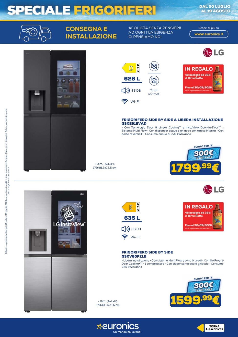 euronics - Volantino attuale di Euronics - Speciale Frigoriferi valido dal giovedì 30/07/2026 al mercoledì 19/08/2026 - page: 14