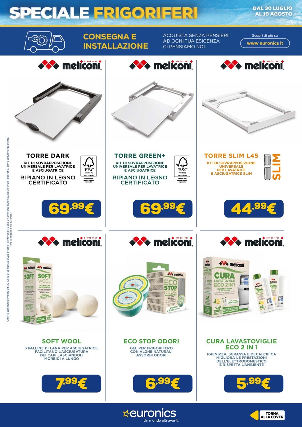 euronics - Volantino attuale di Euronics - Speciale Frigoriferi valido dal giovedì 30/07/2026 al mercoledì 19/08/2026 - page: 20