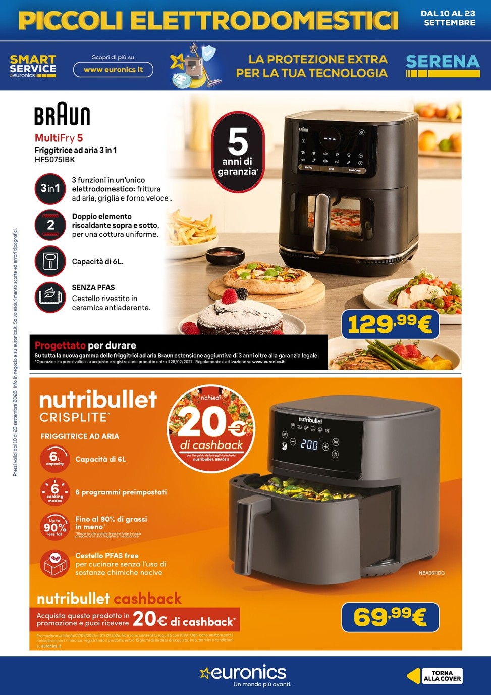 euronics - Volantino attuale di Euronics - Piccoli Elettrodomestici valido dal giovedì 10/09/2026 al mercoledì 23/09/2026 - page: 19