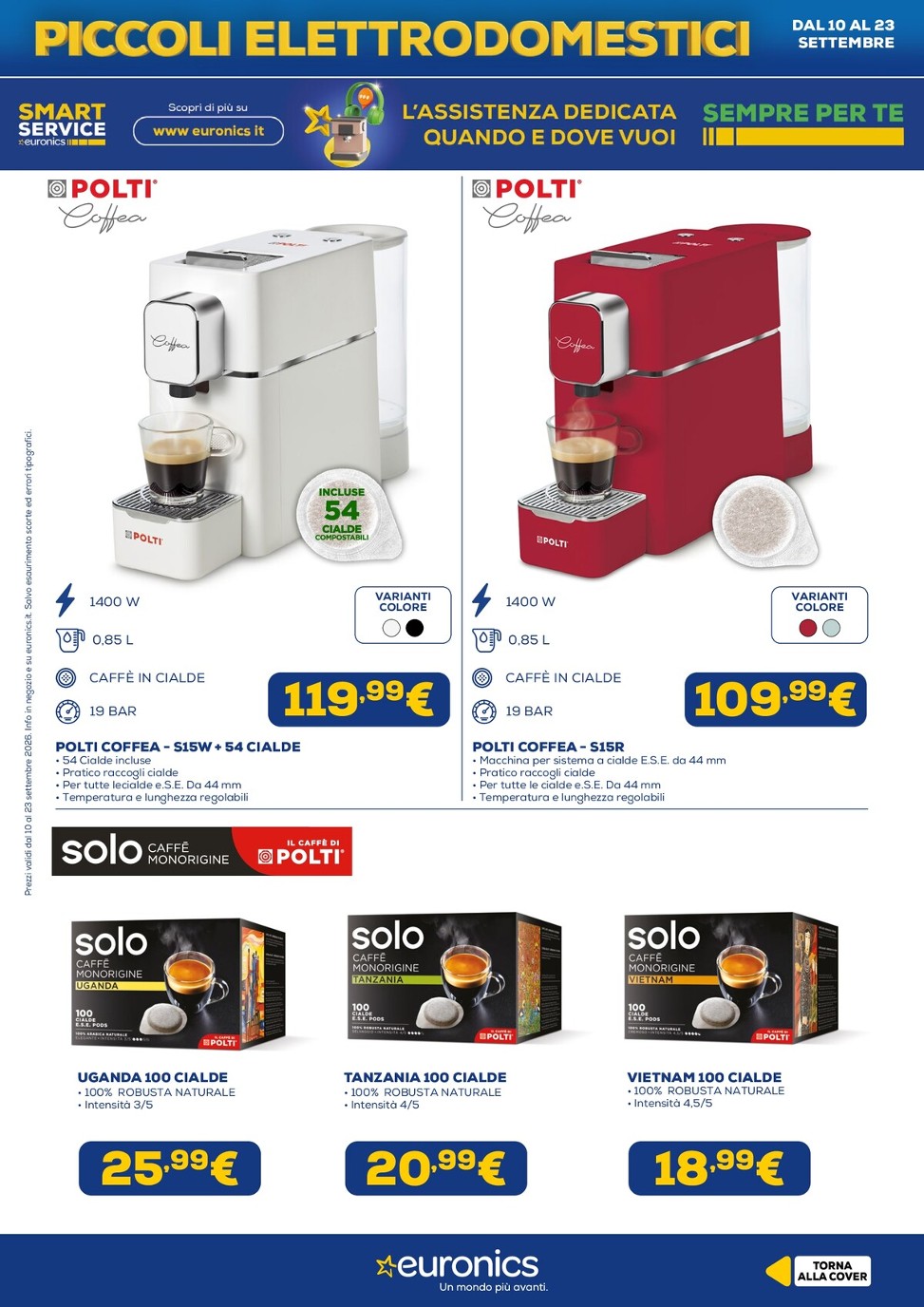 euronics - Volantino attuale di Euronics - Piccoli Elettrodomestici valido dal giovedì 10/09/2026 al mercoledì 23/09/2026 - page: 13