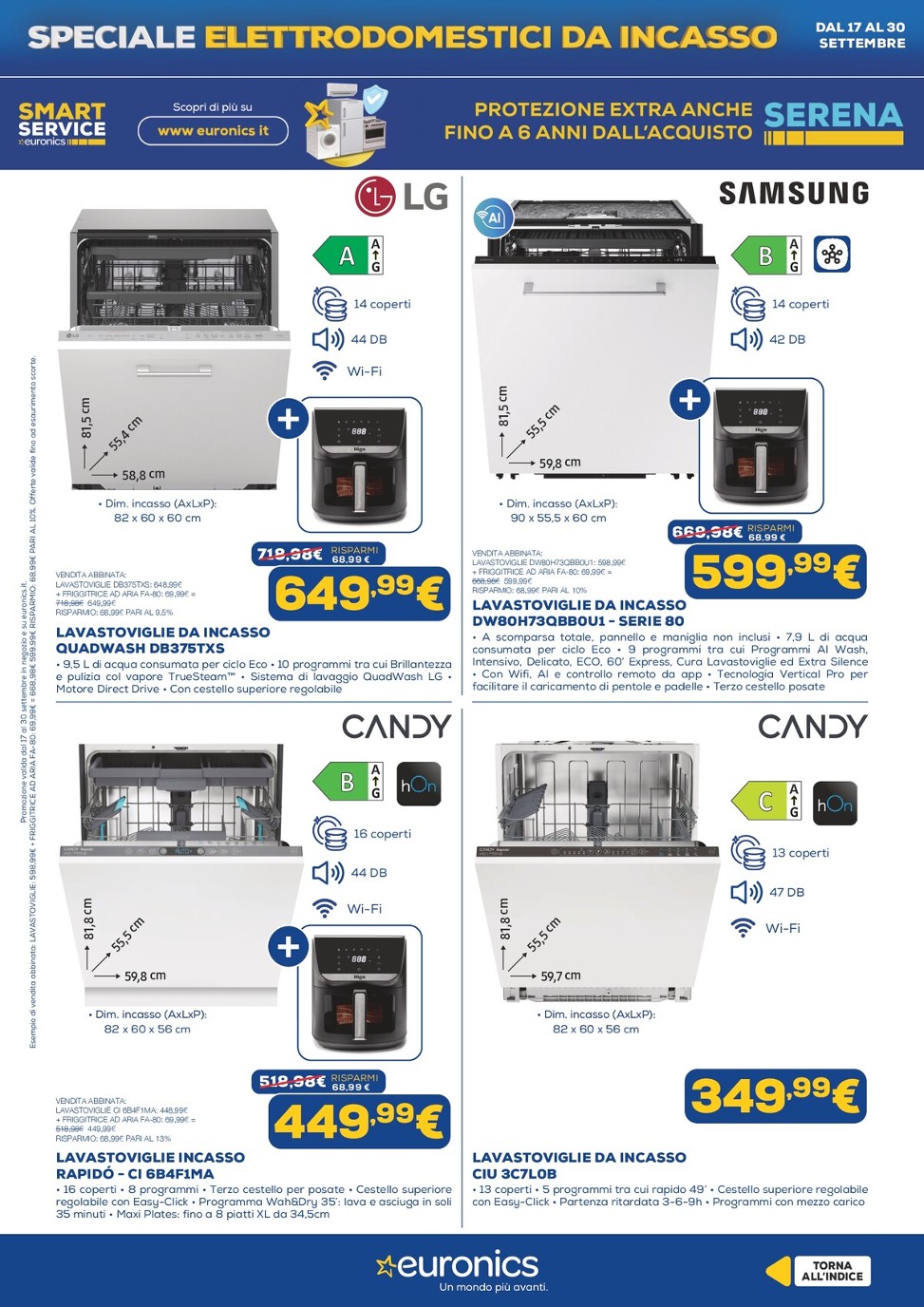 euronics - Volantino attuale di Euronics - Elettrodomestici Incasso valido dal giovedì 17/09/2026 al mercoledì 30/09/2026 - page: 7