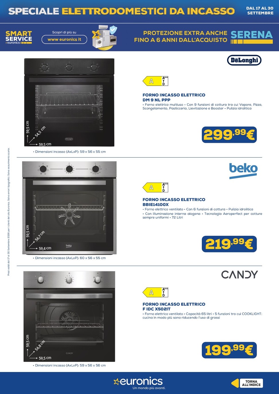 euronics - Volantino attuale di Euronics - Elettrodomestici Incasso valido dal giovedì 17/09/2026 al mercoledì 30/09/2026 - page: 11