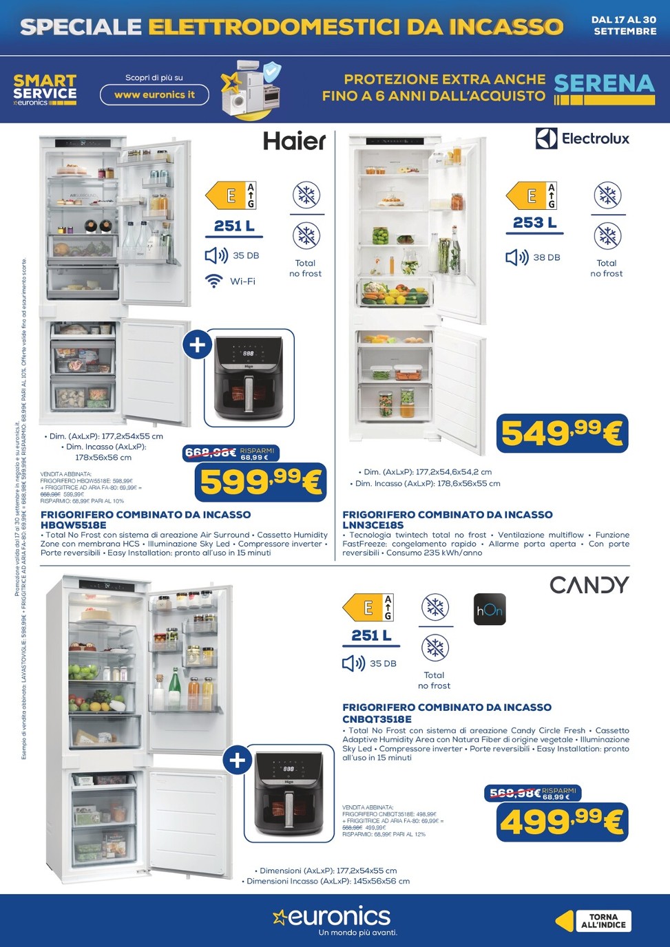 euronics - Volantino attuale di Euronics - Elettrodomestici Incasso valido dal giovedì 17/09/2026 al mercoledì 30/09/2026 - page: 19