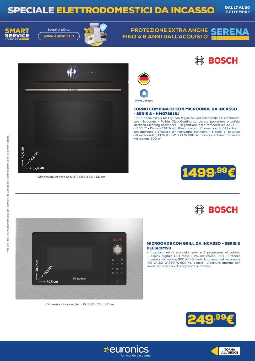 euronics - Volantino attuale di Euronics - Elettrodomestici Incasso valido dal giovedì 17/09/2026 al mercoledì 30/09/2026 - page: 12