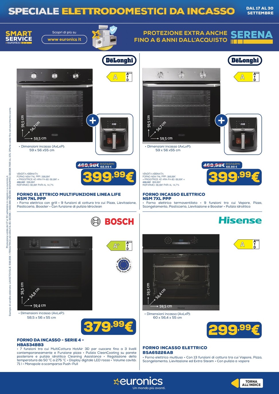 euronics - Volantino attuale di Euronics - Elettrodomestici Incasso valido dal giovedì 17/09/2026 al mercoledì 30/09/2026 - page: 10