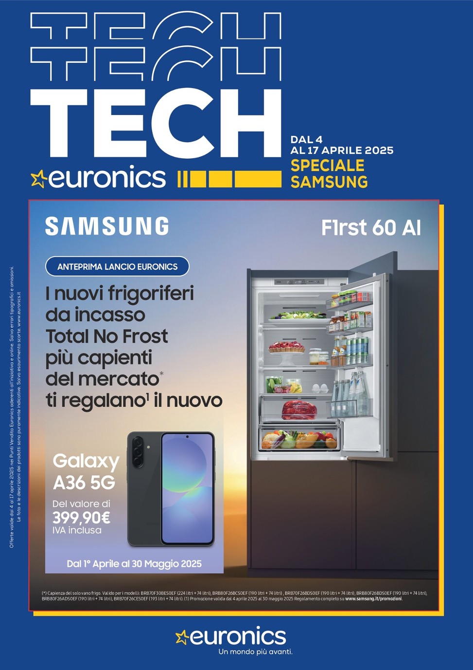 euronics - Volantino Euronics - Samsung valido dal 04/04 al 17/04