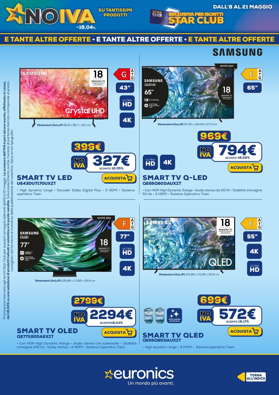 euronics - Volantino Euronics valido dal 08/05 al 21/05 - page: 21