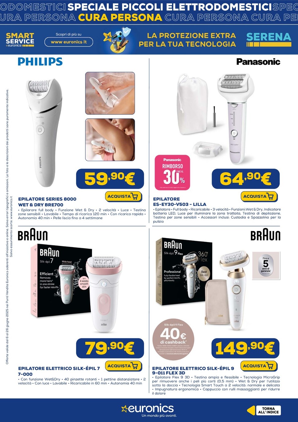 euronics - Volantino Euronics - Speciale Piccoli Elettrodomestici valido dal 05/06 al 26/06 - page: 27