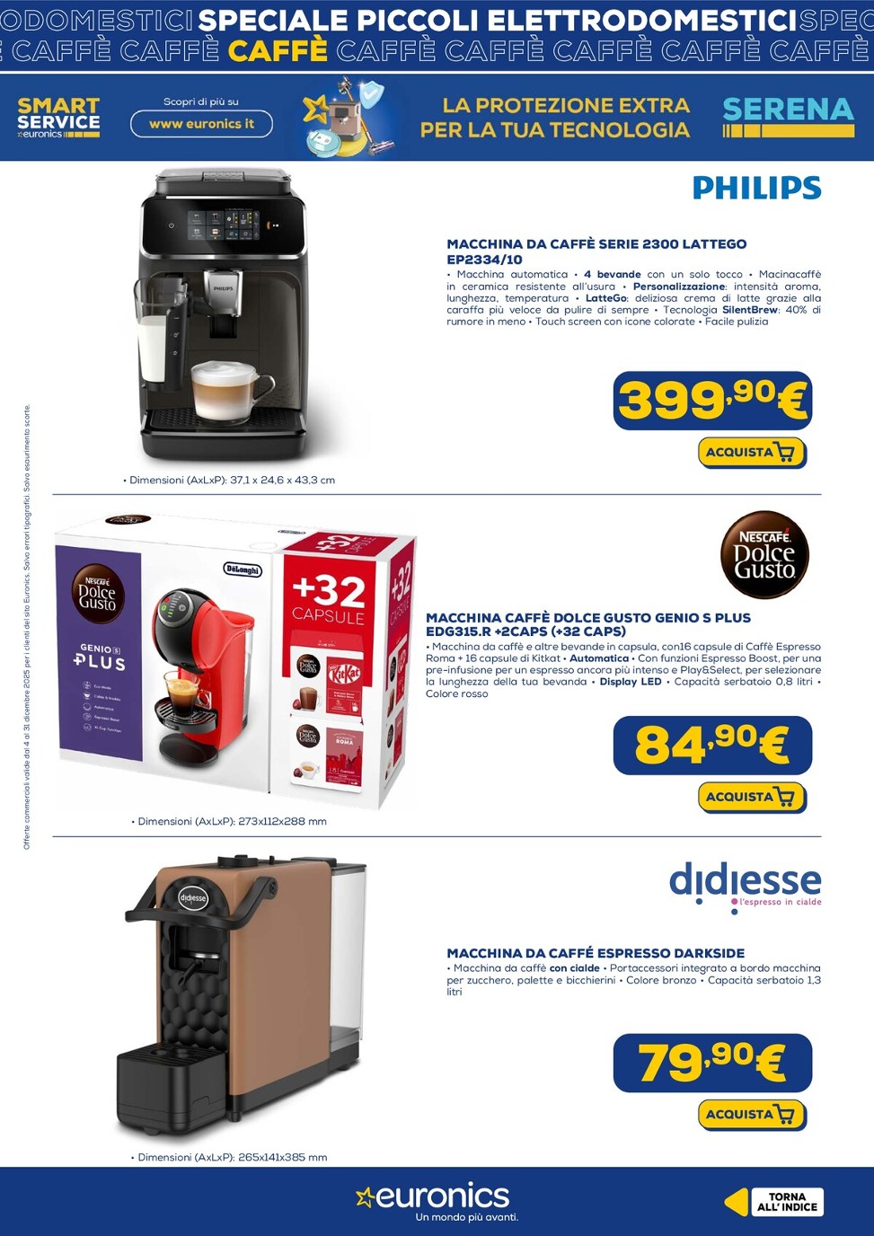 euronics - Volantino Euronics - Speciale Piccoli Elettrodomestici valido dal 04/12 al 31/12 - page: 20