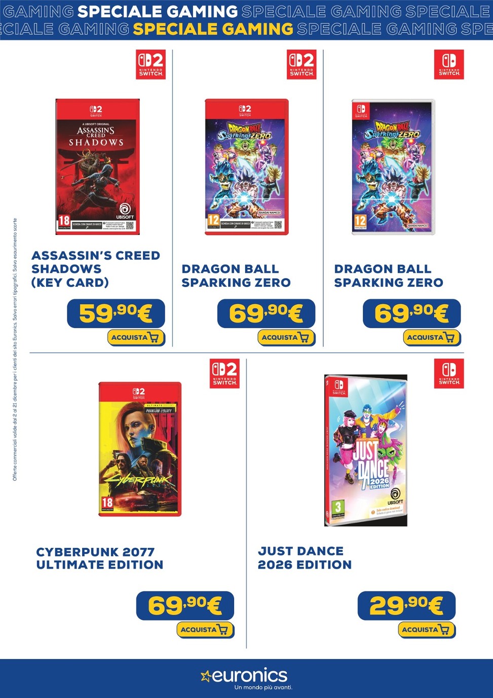 euronics - Volantino Euronics - Speciale Gaming valido dal 02/12 al 21/12 - page: 22