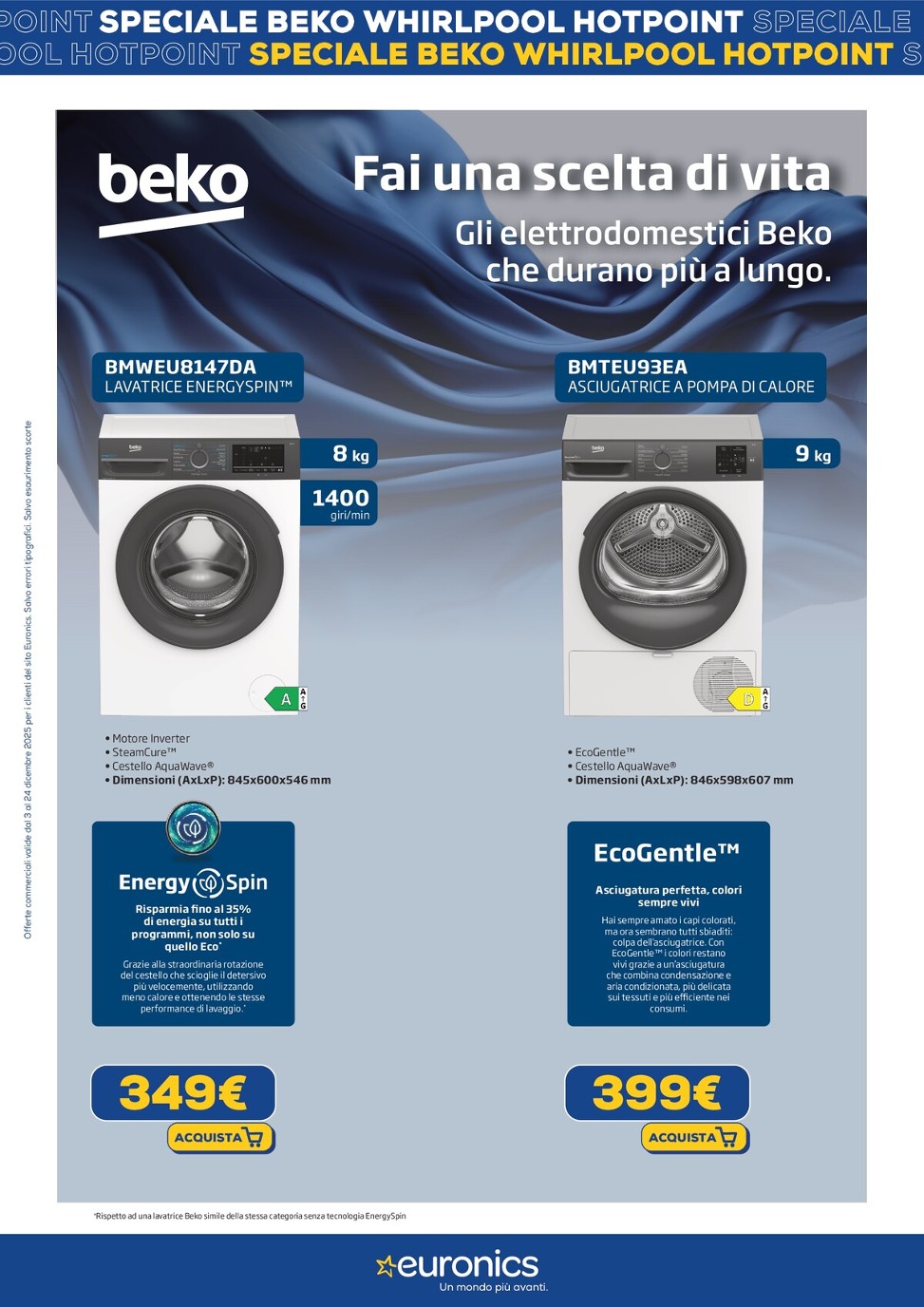 euronics - Volantino Euronics - Speciale Beko valido dal 03/12 al 24/12 - page: 10