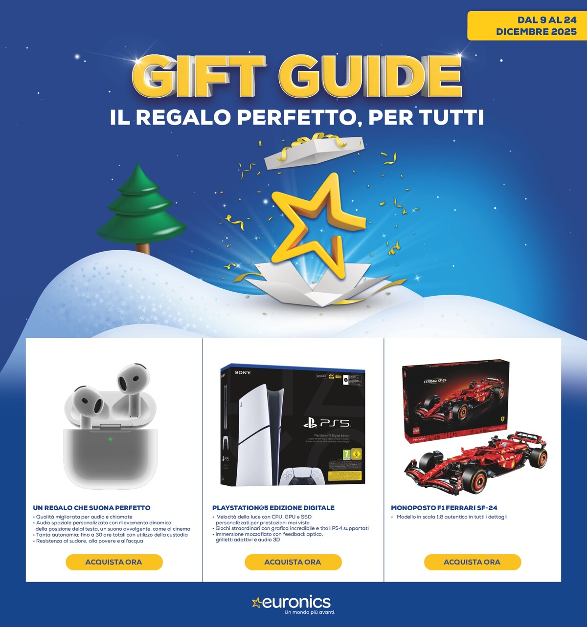 euronics - Volantino Euronics - Gift Guide valido dal 09/12 al 24/12
