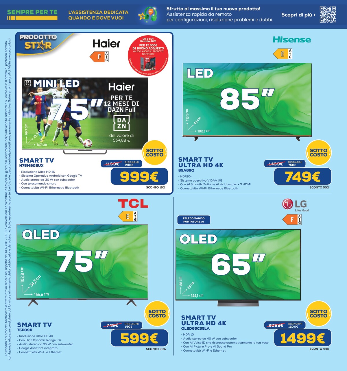 euronics - Volantino Euronics - Sottocosto valido dal 12/12 al 24/12 - page: 8