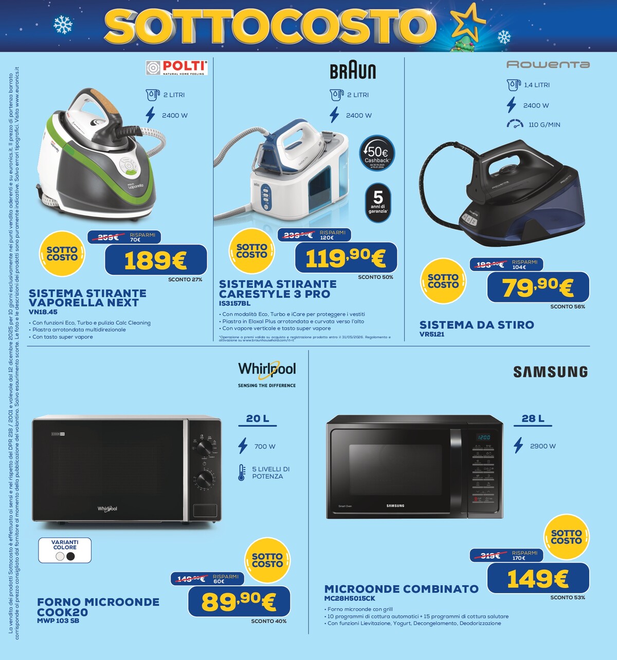 euronics - Volantino Euronics - Sottocosto valido dal 12/12 al 24/12 - page: 37