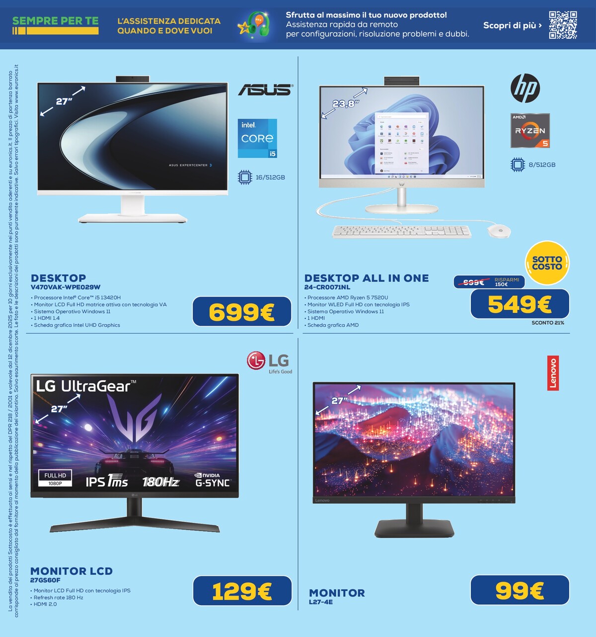euronics - Volantino Euronics - Sottocosto valido dal 12/12 al 24/12 - page: 20