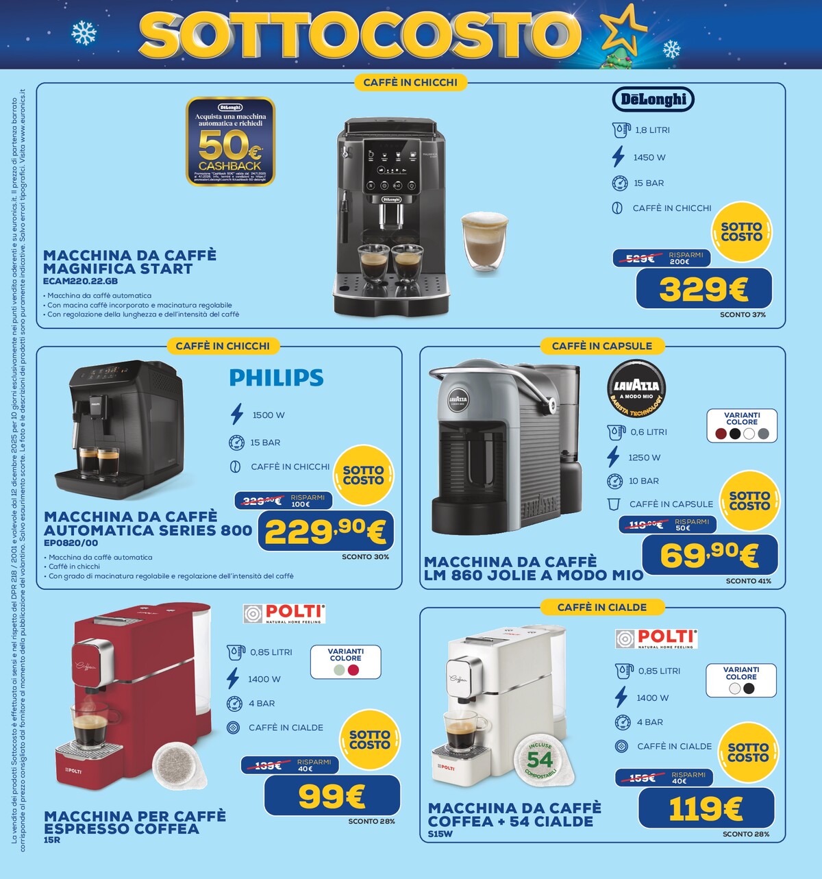 euronics - Volantino Euronics - Sottocosto valido dal 12/12 al 24/12 - page: 39