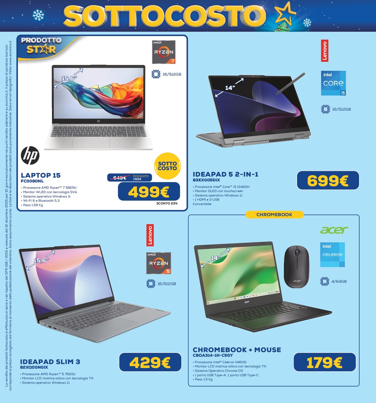 euronics - Volantino Euronics - Sottocosto valido dal 12/12 al 24/12 - page: 19