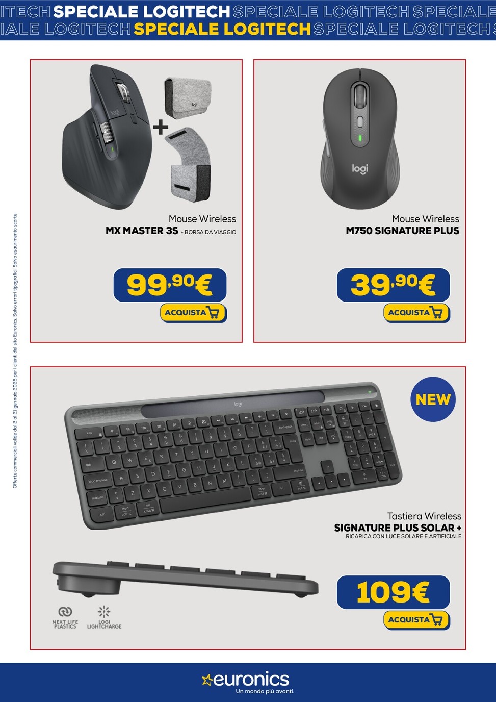 euronics - Volantino Euronics - Speciale Logitech valido dal 02/01 al 21/01 - page: 2