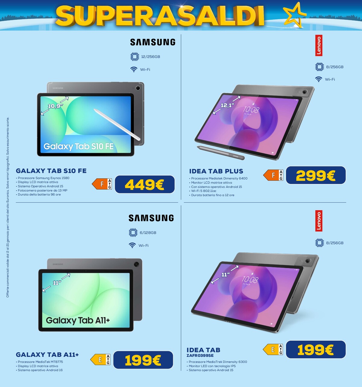 euronics - Volantino Euronics - Superasaldi valido dal 02/01 al 21/01 - page: 11