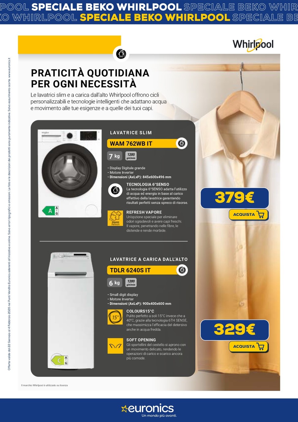 euronics - Volantino Euronics - Speciale Beko valido dal 22/01 al 04/02 - page: 4