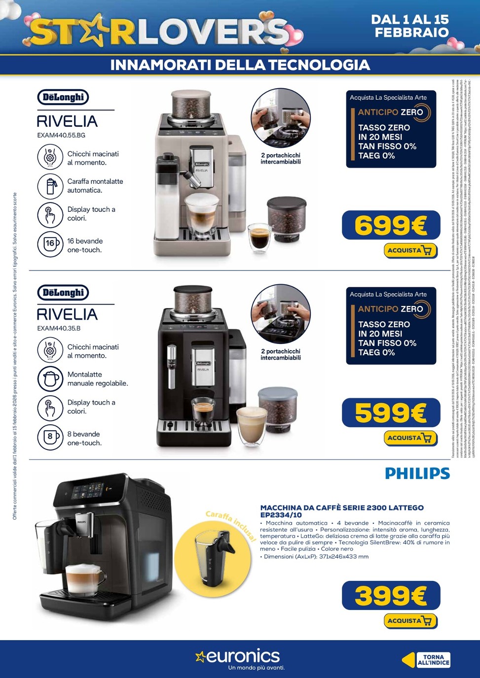 euronics - Volantino Euronics - Star Lovers valido dal 01/02/2026 al 15/02/2026 - page: 16