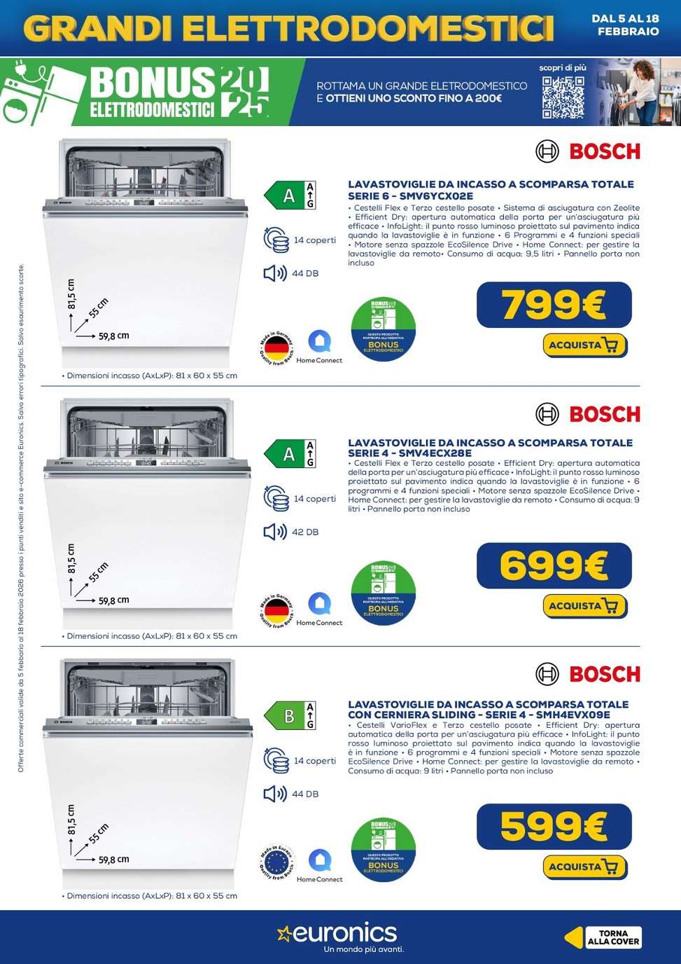 euronics - Volantino Euronics - Speciale Lavastoviglie valido dal 05/02/2026 al 18/02/2026 - page: 4