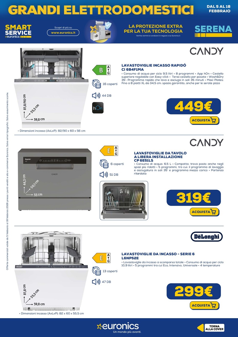 euronics - Volantino Euronics - Speciale Lavastoviglie valido dal 05/02/2026 al 18/02/2026 - page: 11