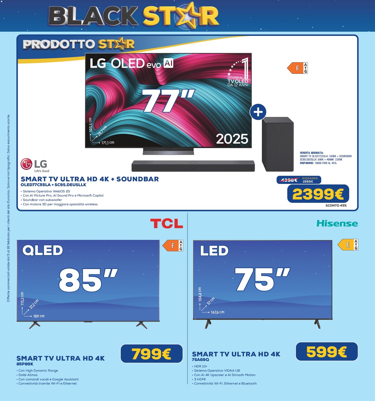 euronics - Volantino Euronics valido dal 05/02/2026 al 18/02/2026 - page: 17