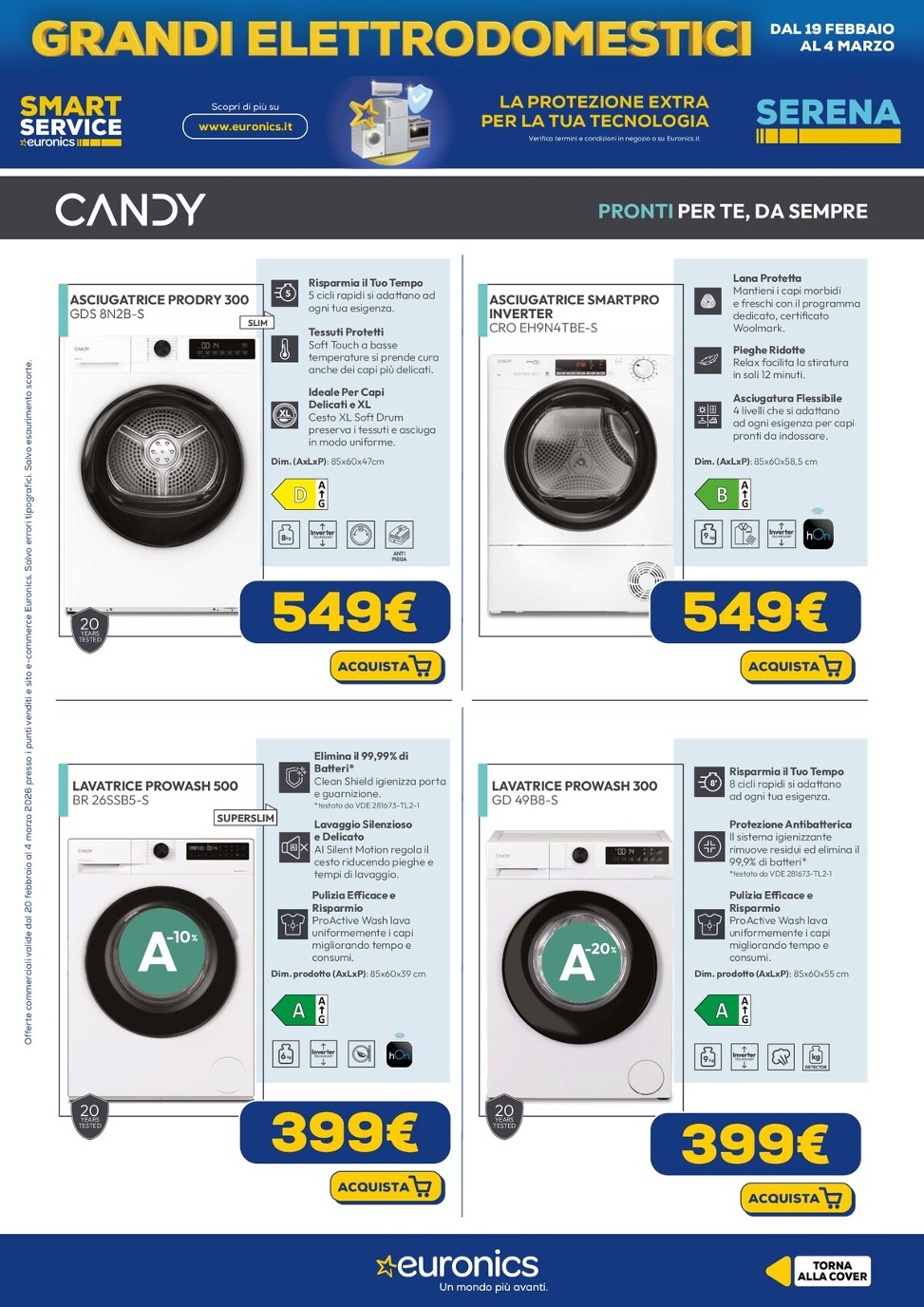 euronics - Volantino Euronics - Grandi Elettrodomestici valido dal 20/02/2026 al 04/03/2026 - page: 14