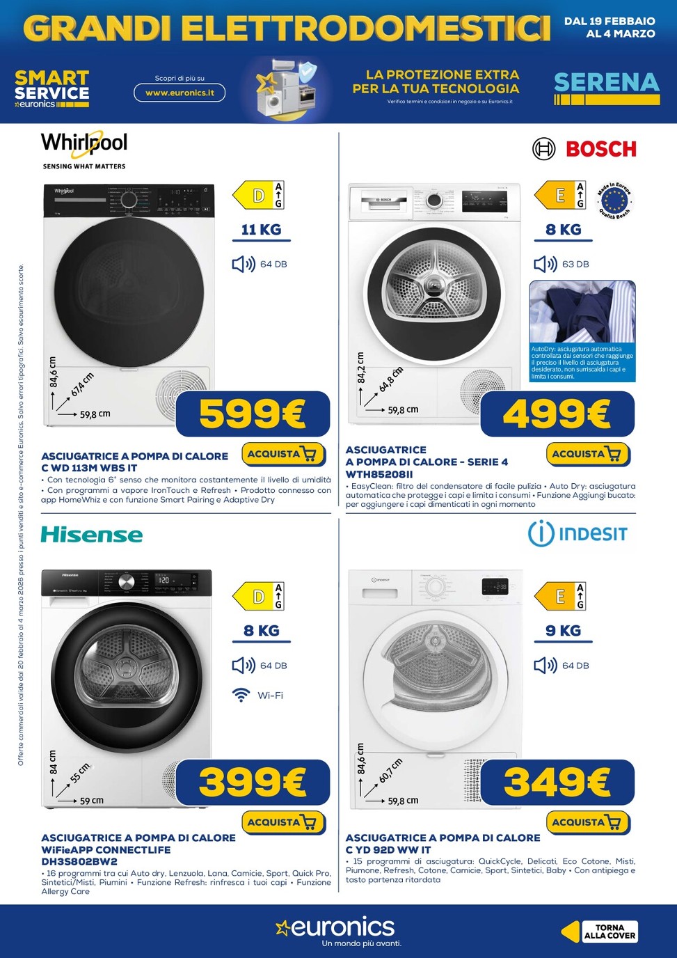 euronics - Volantino Euronics - Grandi Elettrodomestici valido dal 20/02/2026 al 04/03/2026 - page: 4