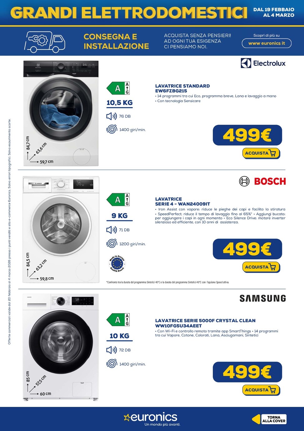 euronics - Volantino Euronics - Grandi Elettrodomestici valido dal 20/02/2026 al 04/03/2026 - page: 7