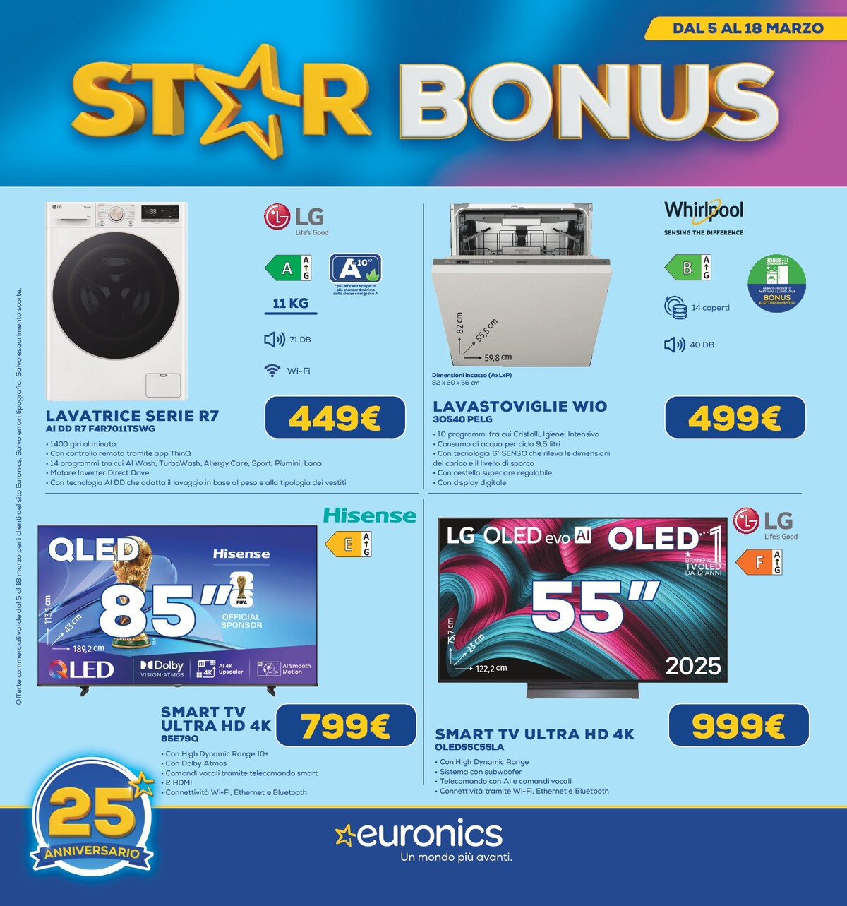 euronics - Volantino Euronics valido dal 05/03/2026 al 18/03/2026