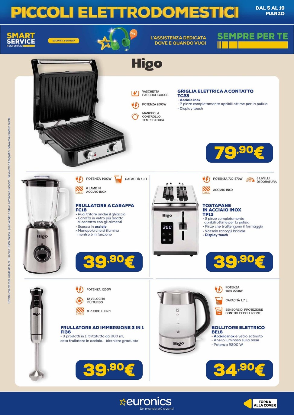 euronics - Volantino Euronics - Speciale Piccoli Elettrodomestici valido dal 05/03/2026 al 19/03/2026 - page: 22