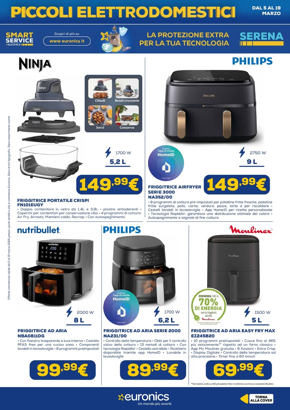euronics - Volantino Euronics - Speciale Piccoli Elettrodomestici valido dal 05/03/2026 al 19/03/2026 - page: 19