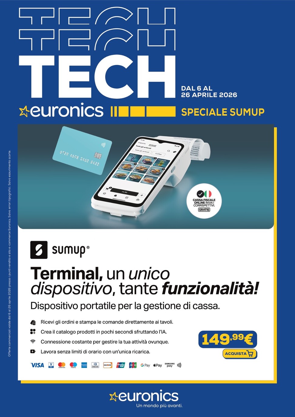 euronics - Volantino Euronics - Speciale Sumup valido dal 06/04/2026 al 26/04/2026